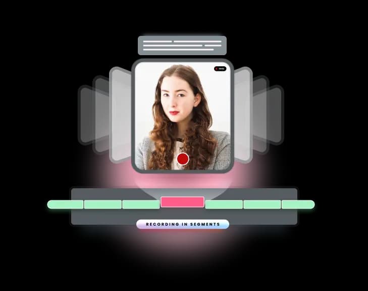 Zync recording studio segmented recording preview.